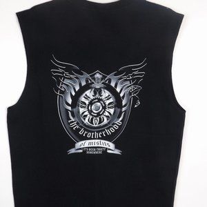 Men's Black Biker Tank Top / "The Brotherhood of Misfits"